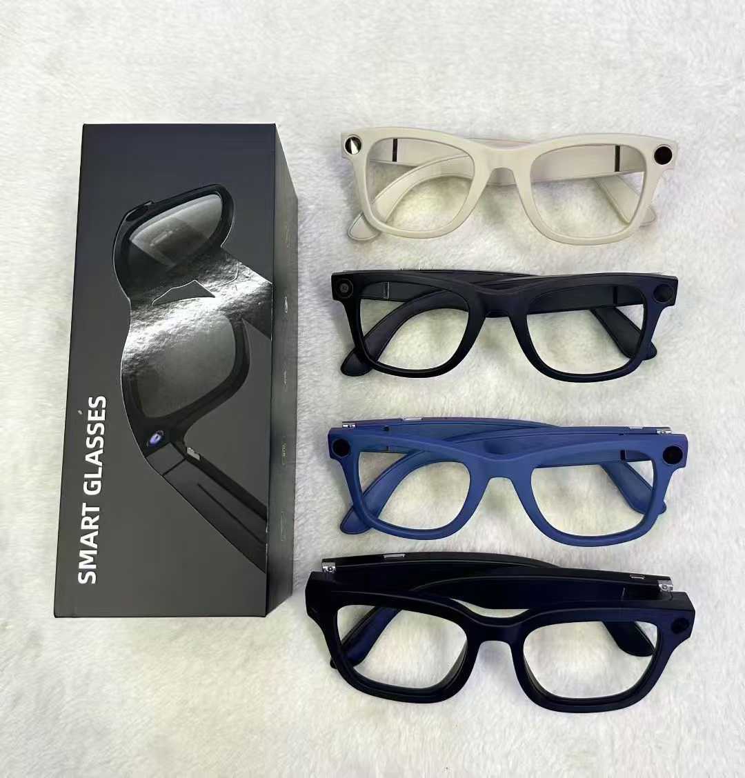 E03Smart Glasses800100 Megapixel Camera with Image Stabilization1200P Video Recording AI Simultaneous Translation Character Recognition