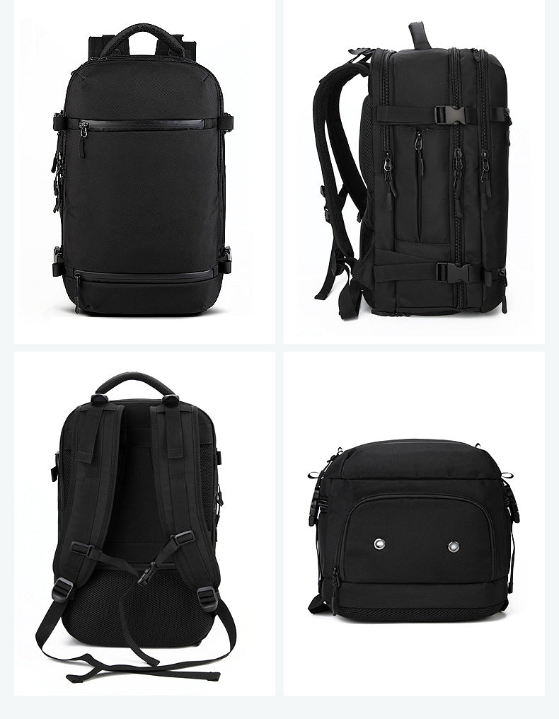 ozuko Men's Backpack Business Travel Computer Bag Outdoor Multifunctional Commuting Backpack Waterproof
