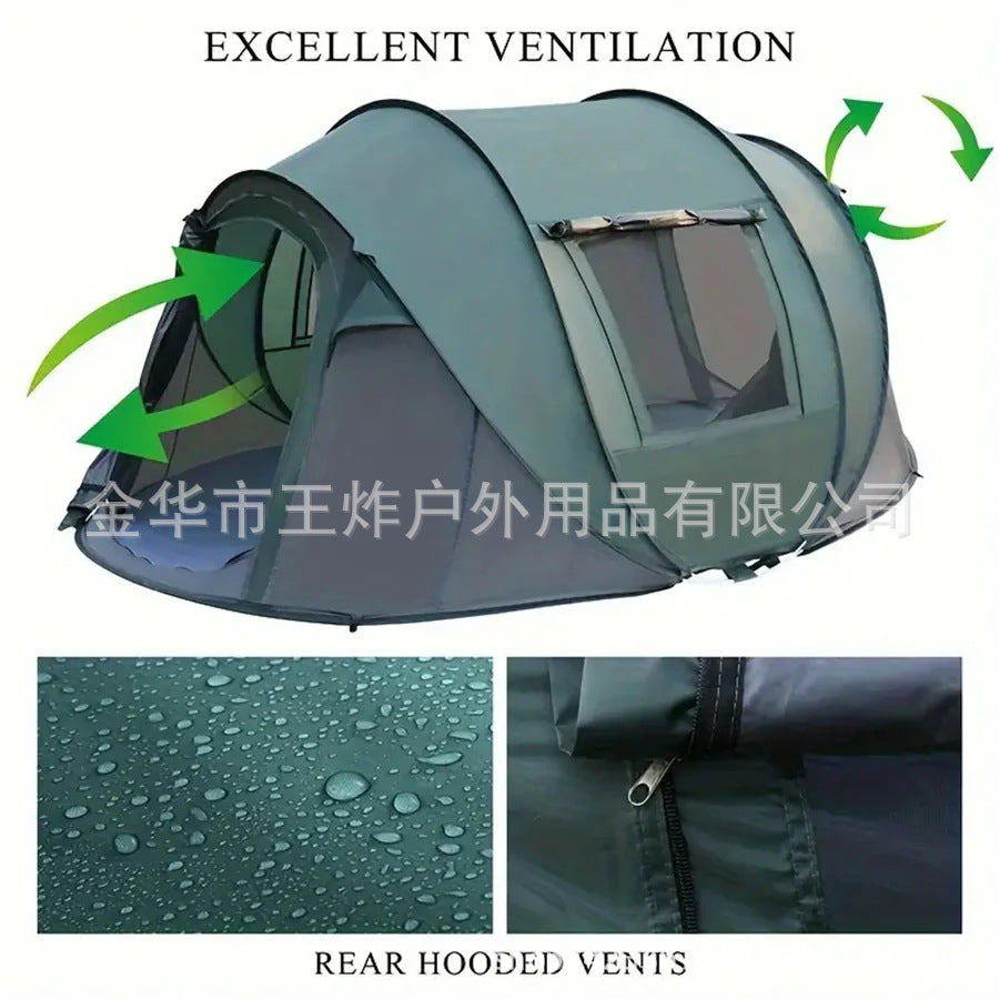 Hot-Selling Fully Automatic Hand-Pull Quick-Open Tent Travel Tent Camping Windproof Rainproof Sunproof Tent