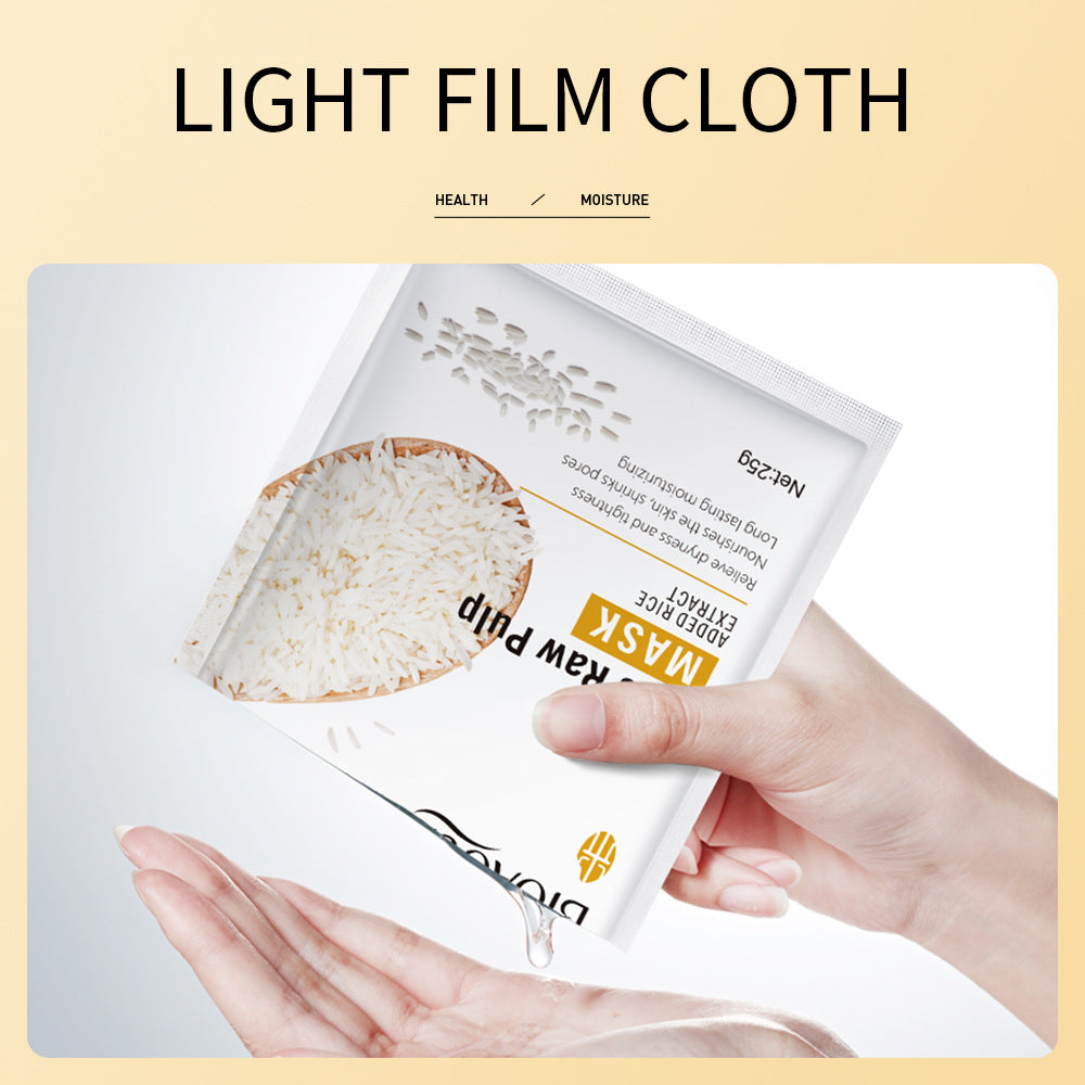 Rice Puree Mask BIOAOUA Hydrating Moisturizing Tablets   Wholesale OBO