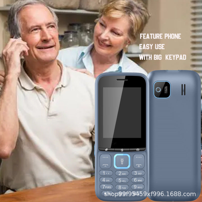 2173A Specially designed for dual SIM students and elderly, featuring a straight keypad phone with ultra-long standby time and camera function
