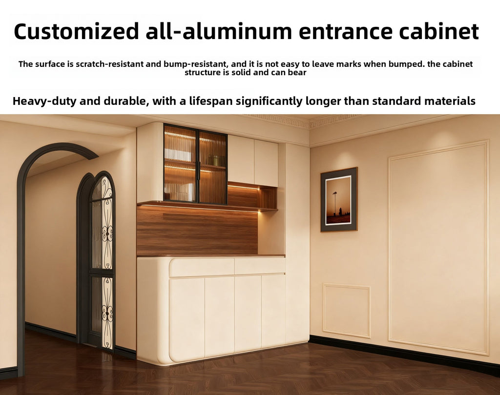 Custom Whole House Wardrobe Aluminum Alloy Modern Simple Home Bedroom Storage Integrated Cabinet Overall Floor-standing Manufacturer
