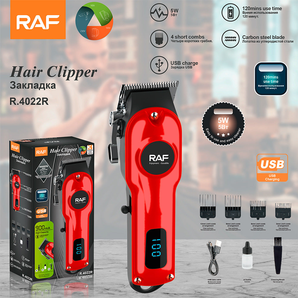 RAF New Electric Hair Clipper Multifunctional Electric Hair Clipper Haircut Set Electric Clipper USB Interface