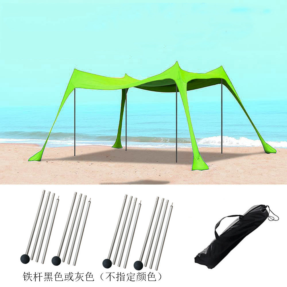 Outdoor Lawn Beach Lycra Canopy Tent Portable Lawn Camping Fishing Tent Outdoor Sun Protection Cooling Shade