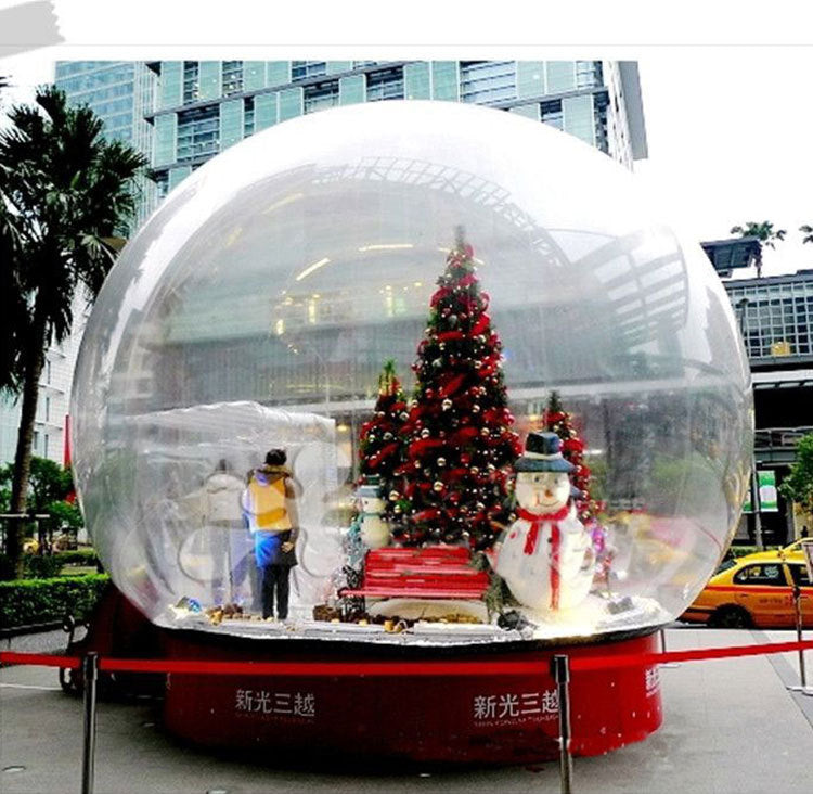Transparent Inflatable Starry Sky Romantic Bubble House Hotel Outdoor Transparent Display Tent Famous Accommodation Crystal House Snow Globe