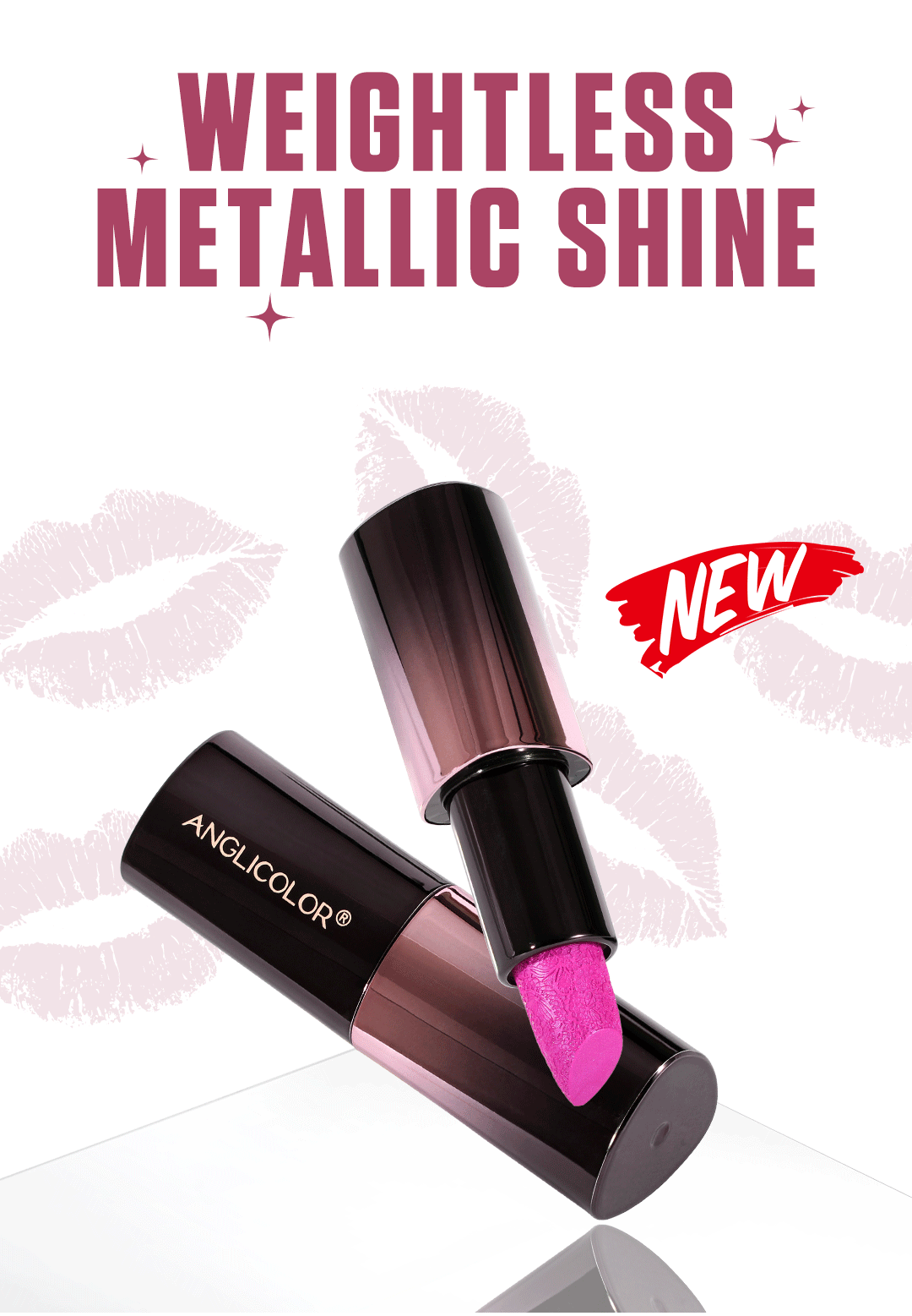 Hot-selling Magnetic Metal Pearl Lipstick Moisturizing Waterproof Non-stick Cup Long-lasting Colorfast Makeup Lipstick