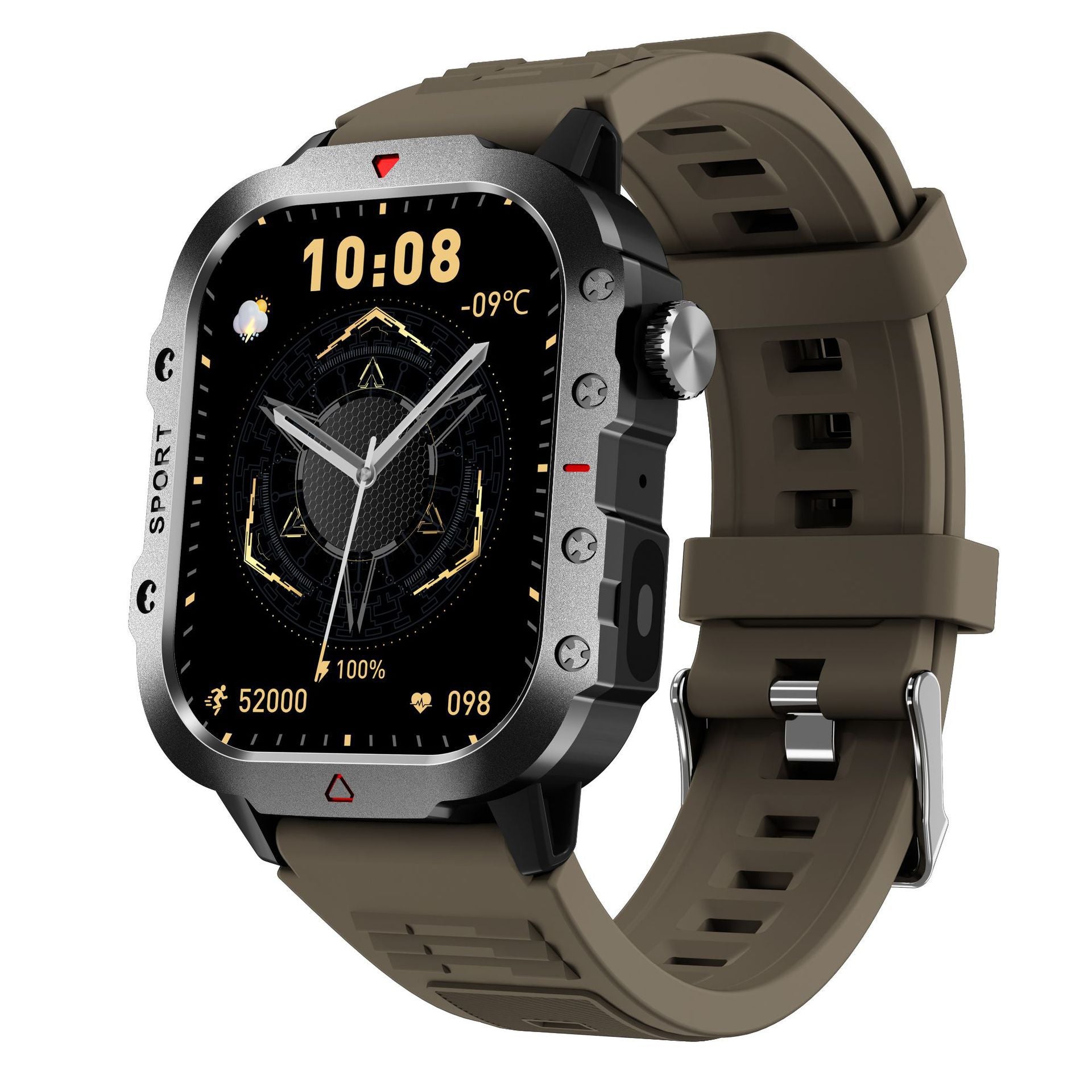 H11Smart Watch2.01inch Bluetooth Call Heart Rate Blood Sugar Smart Island Message Reminder Three-Proof Sports