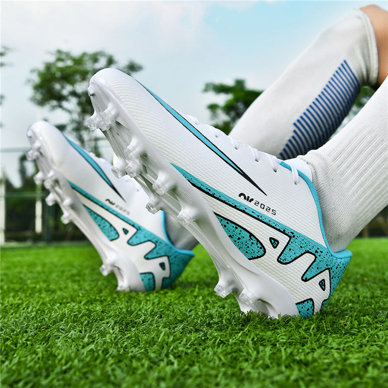 Comfortable football shoes for men and women, teenagers and students AG Spike TF Anti-Slip Breathable Turf Training Sneakers