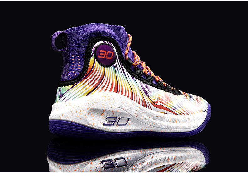 2025New Youth Support Shock Absorption Wear-Resistant Non-Slip Sports Shoes Men's fashion Soft and plaid Basketball Shoes