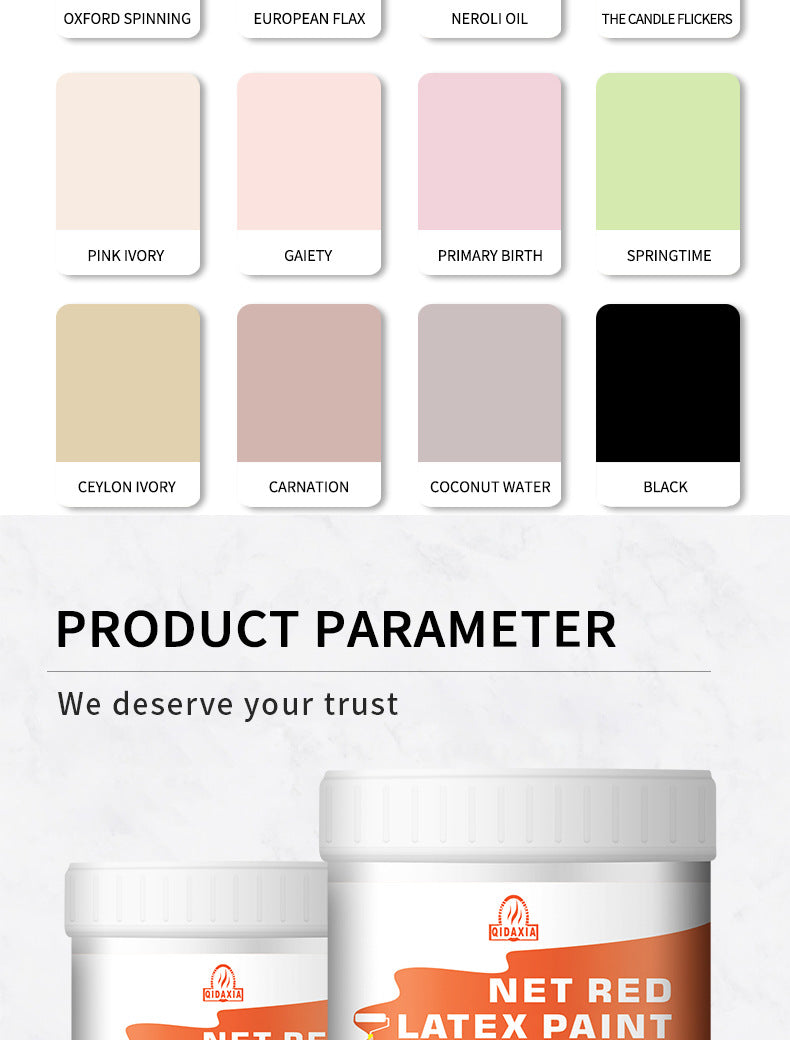 Wall Latex Paint Indoor Household Wall Paint Renovation Repair Color Adjustment Paint Water-based Paint Interior Wall Repair