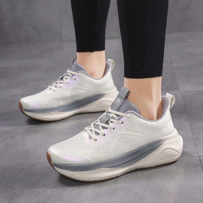 Professional Running Shoes for Men and Women, Spring and Summer New Soft Sole, Lightweight, Shock Absorption, Breathable, Jump Rope, Non-Slip, Marathon Walking Shoes