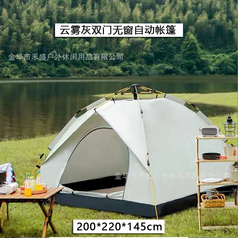 Tent Outdoor Portable Folding Automatic Camping Quick Open Sun Protection Thickened Rainproof Tent Full Set Wholesale