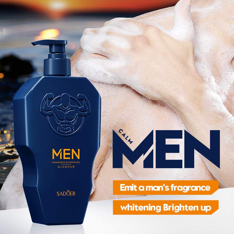 Men's Body Wash SADOER Thick Foam Cleansing Body Fragrance Shower Gel Cross-Border Wholesale