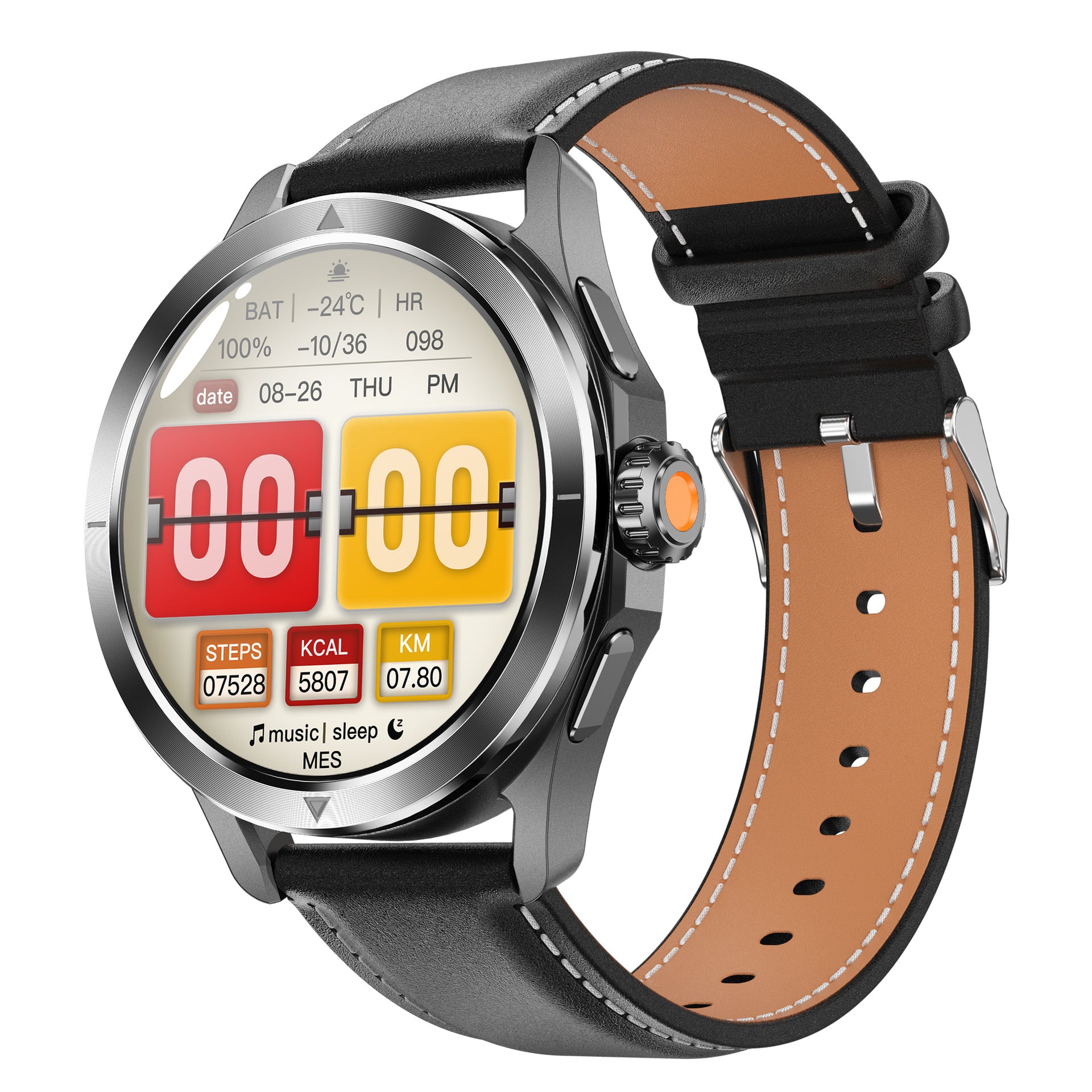 S4 Ultra Smart Watch Bluetooth Call True Heart Rate Step Count Sleep Monitoring Compass Motion Tracking Three-Proof