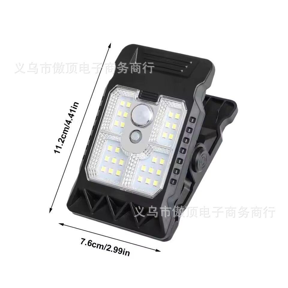 Solar Clip Light Human Body Sensing Outdoor Garden Light Garden Lighting Solar Fence Light Wall Light