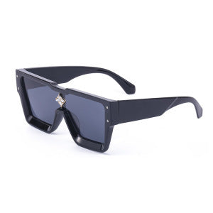2025European and American 0k Rich Women Large Frame Sunglasses New One-piece Internet Celebrity Sunglasses for Women Trendy sunglasses