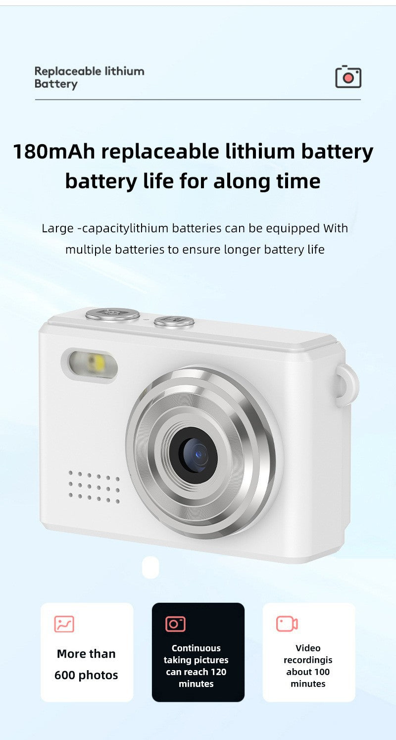 New0.96Inch Mini1080P High Definition Portable Card CCD Digital Camera Student Campus Travel