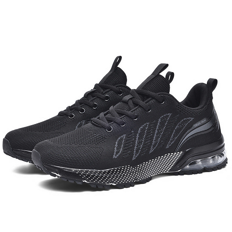 Casual sports men's shoes for teenagers, breathable fly-knit mesh shoes2025Summer Large Size Versatile Cushioned Shock Absorption Running Shoes