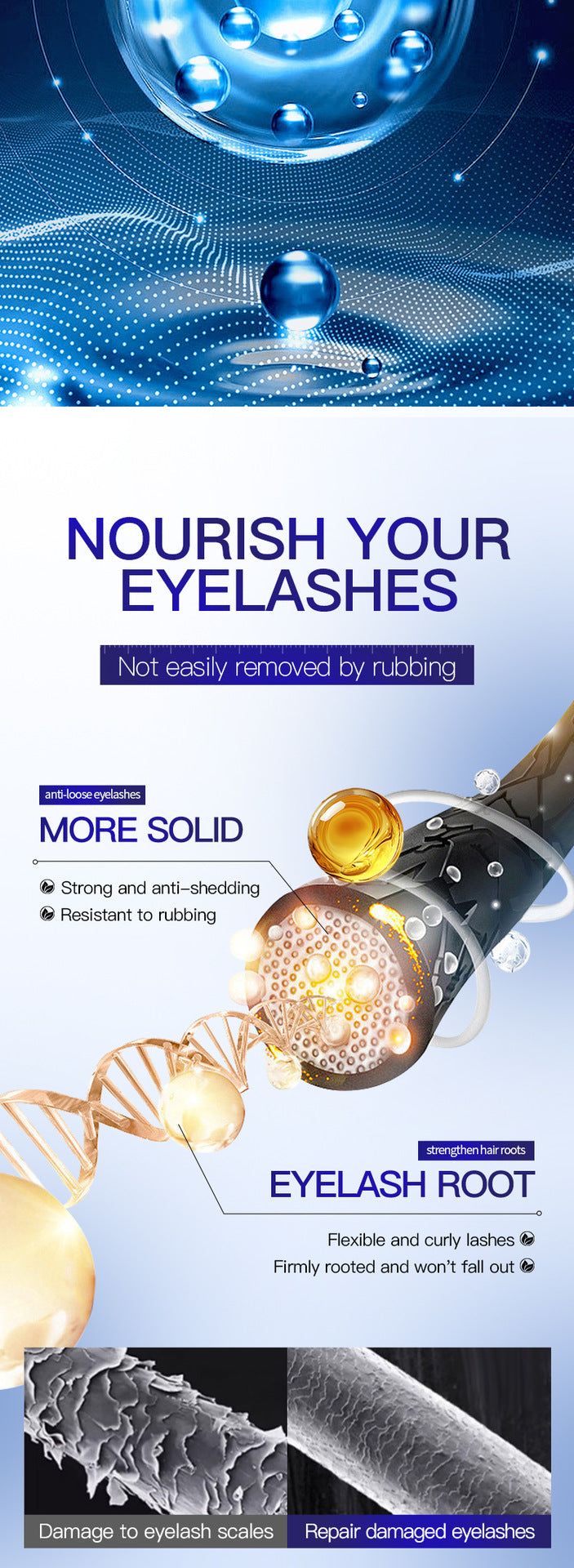 Curling Eyelashes Thick Mascara SADOER Long and Dense Essence Liquid  Wholesale
