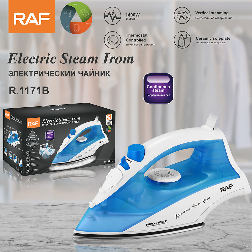RAF EU Standard Handheld Electric Iron Household Small Portable Steam Iron Handheld Ironing Machine
