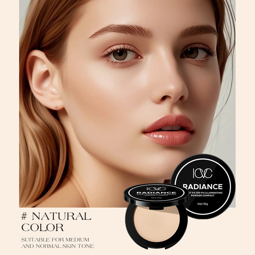 ICVC#1204Oil Control Powder Nude Makeup Setting Loose Powder5g Comes with makeup mirror, e-commerce version