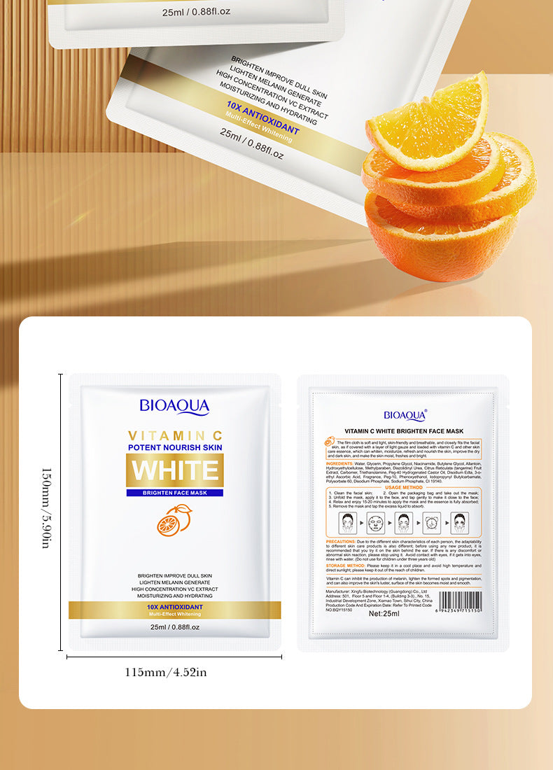 Mask25gBIOAOUA Rice Honey Hydrating Moisturizing Tablets Pack  Wholesale OBO