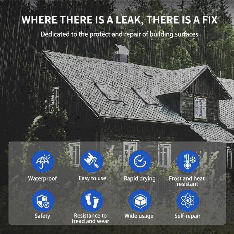 Multi-color Waterproof Leak Repair Glue Roof Waterproof Glue Coating House Leak Material Wholesale Water-based Polyurethane