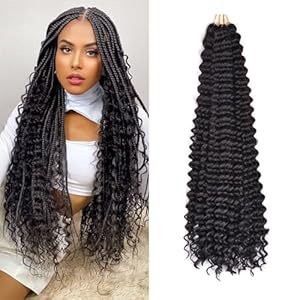 DeepWaveTwist Long Curly Hair Crochet Hair Extensions Afro Synthetic Hairpiece European and American Cross-Border Wholesale Fluffy