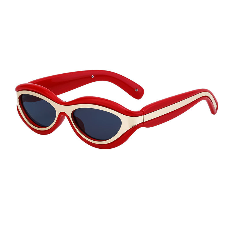 New European and American Y2K Cat Eye Sunglasses for Women Street Style Small Frame Sunglasses for Men Trendy Wholesale sunglasse