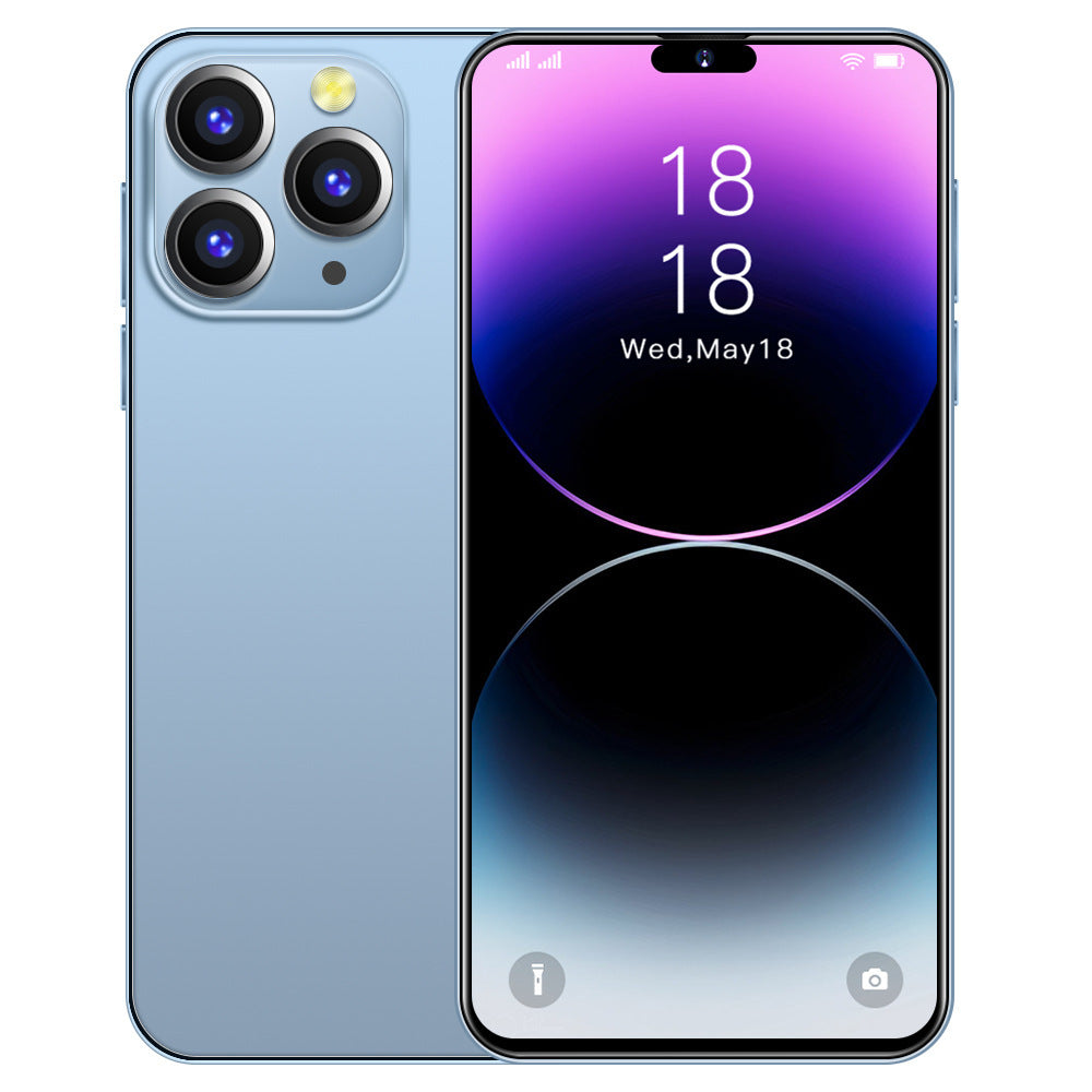 Spot Goods i14 ProMax Smartphone7.3Inch Hd Large Screen1+16G Factory Direct Wholesale of Mobile Phones