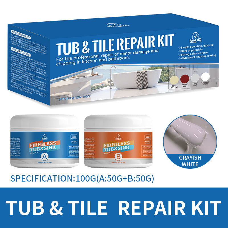 QIDAXIA Ceramic Repair Paste Household Marble Bathtub Wash Basin Bonding Glue Tile Repair Glue