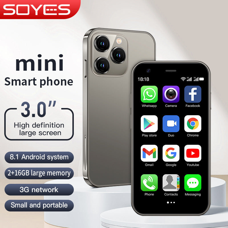 XS15Mini Mobile Phone Ultra Small Pocket Android System Quad-Core Backup Phone Traditional Google Store