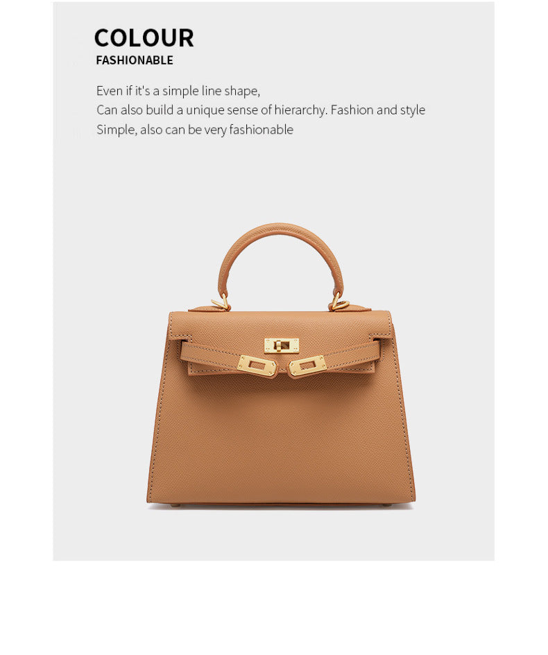 European and American Light Luxury Kelly Bag for Women, Niche Versatile Shoulder Fashion Women's Bag, Trendy Large Capacity Handbag and Crossbody Bag for Women