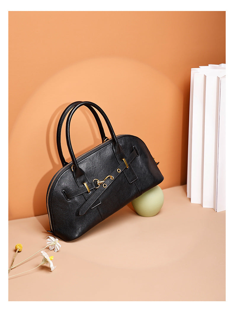 Liao Family Retro Tote Bag for Women, Large Capacity, New Trendy Fashion Women's Bag, Versatile Underarm Single Shoulder Bag, Commuting Crossbody Bag