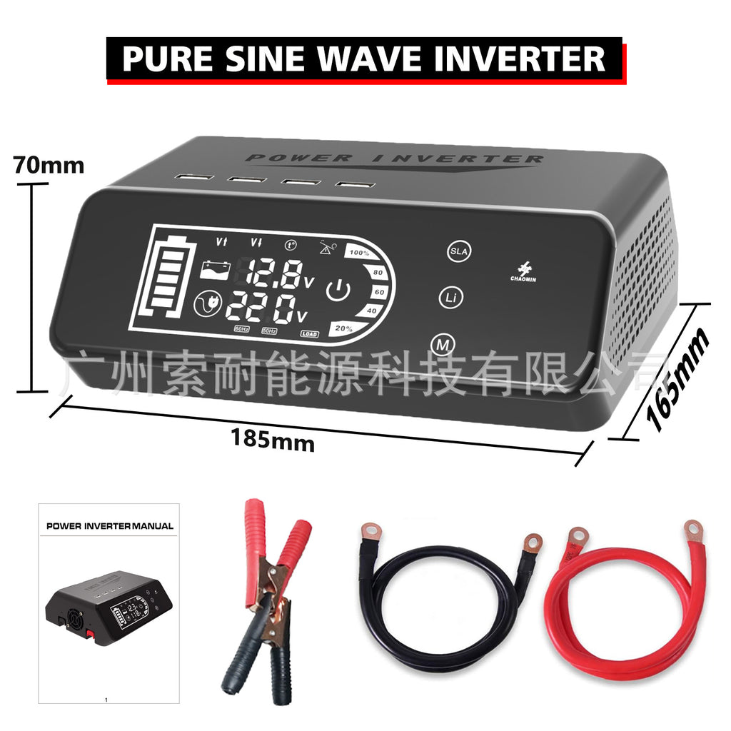 1000W Pure Sine Wave Inverter12V Turn220V With Smart Touch Display Amazon eBay New Product Launched