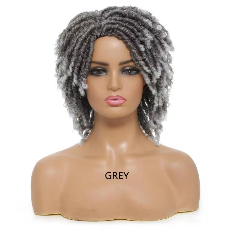 6Synthetic Hair Wig Cap African Dreadlock Tube Gradient Head Cover Dreadlock wig