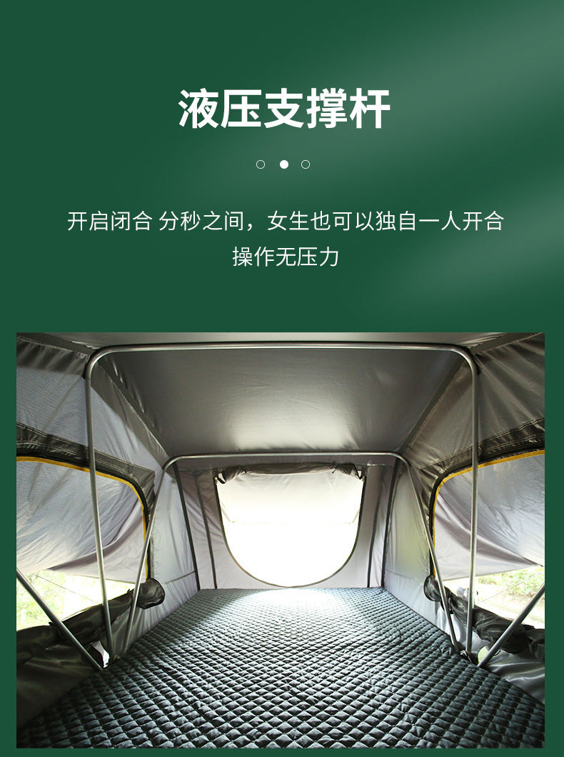 Large Space Triangular Roof Tent3-5Outdoor Camping Automatic Soft Top Car Tent Quick Open Rainproof