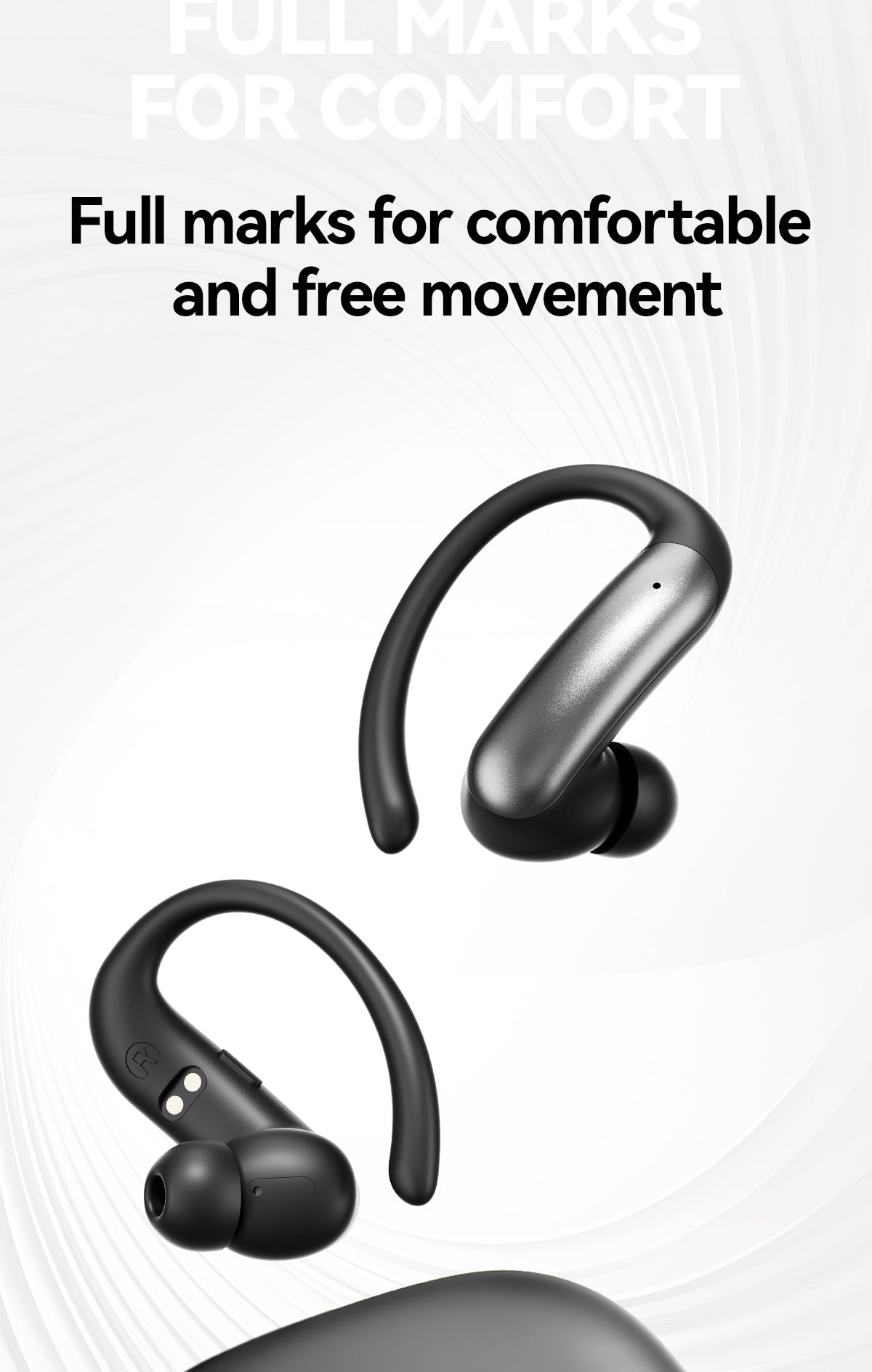 New M144Long Battery Life Ear-Hook and In-Ear Headphones Private Model High Appearance Wireless Bluetooth Headphones Wholesale