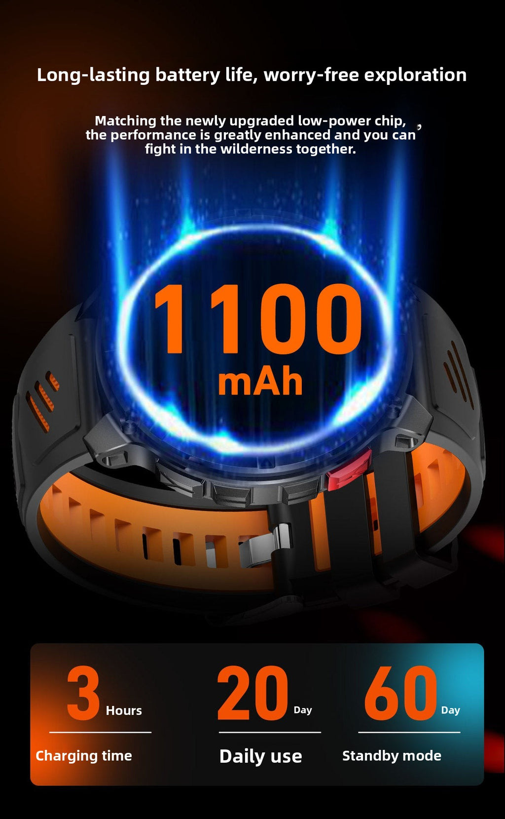 HT33Smart Watch Bluetooth Call True Heart Rate Step Count Sleep Monitoring Compass Deep Waterproof Sports Three-Proof