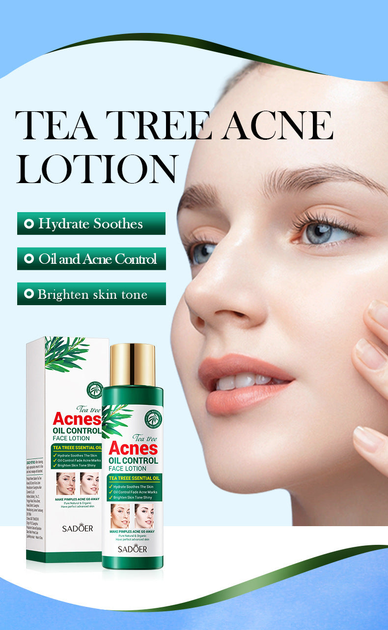 Tea Tree Skincare Set SADOER Cleansing, moisturizing, hydrating five-piece set for  foreign trade wholesale