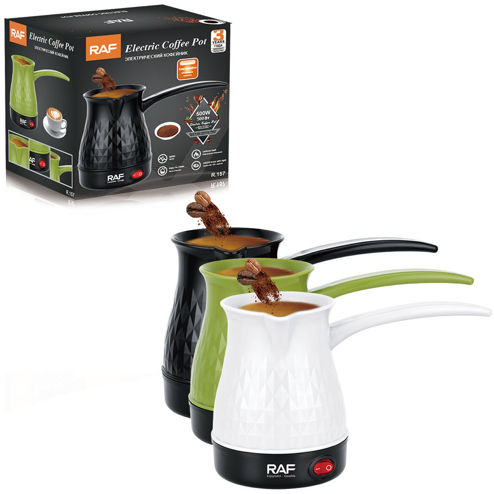 R151European Standard  Turkish Electric Coffee Kettle Small Capacity Mini Pour Over Double-Layer Stainless Steel Household Kettle