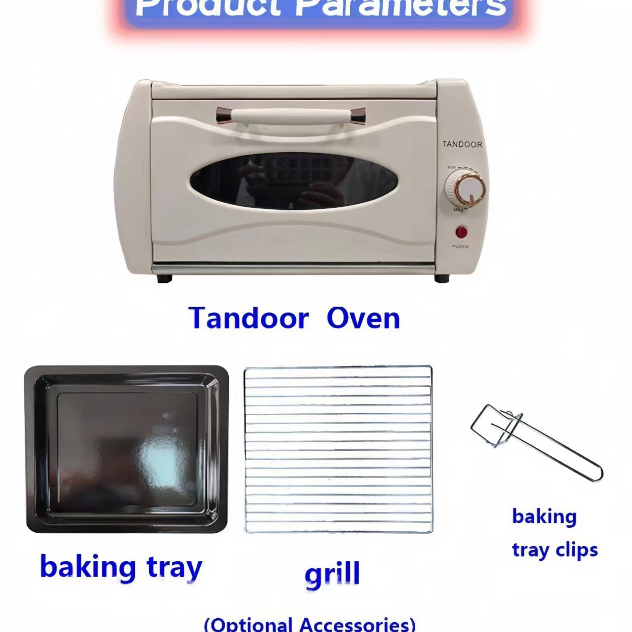 Visual Pancake Oven Multi-Functional Pizza Bread Baking Pancake Machine15Large Capacity Household Electric Oven