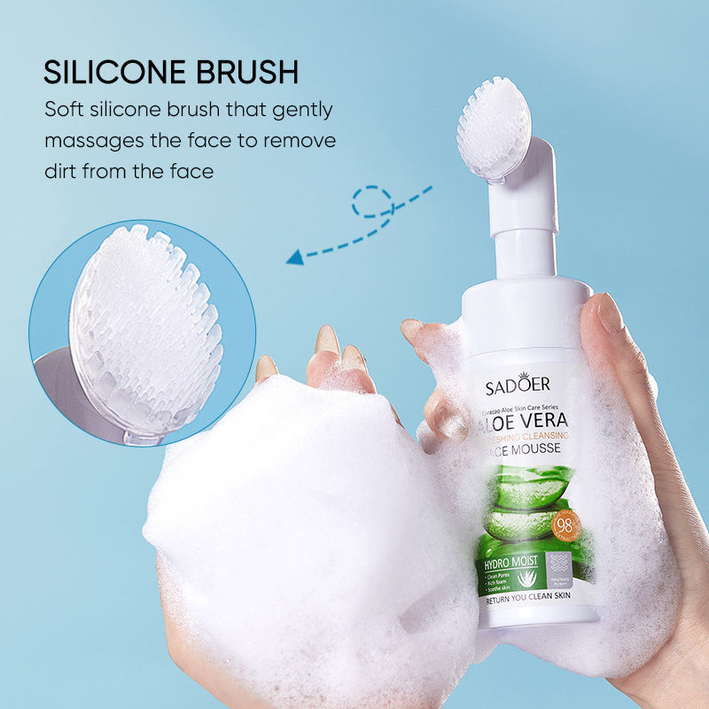 Aloe Vera Skincare Set SADOER Cleansing, hydrating, moisturizing, and nourishing  foreign trade manufacturer wholesale