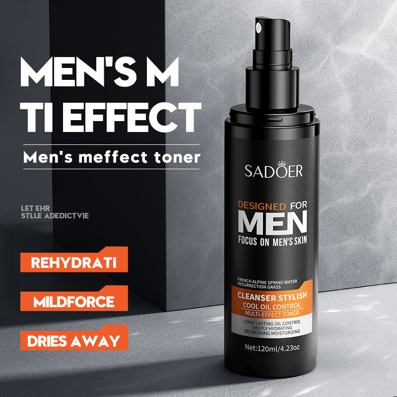 Men's lotion SADOER Cool and Refreshing Men's Vaseline Hydrating Toner Lotion Cross-Border Wholesale