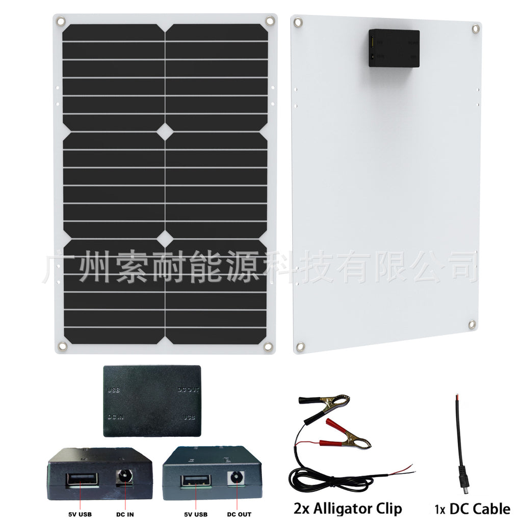 Solar Energy Kit System: 12V Inverter 30A Controller 18W Solar Panel Solar System