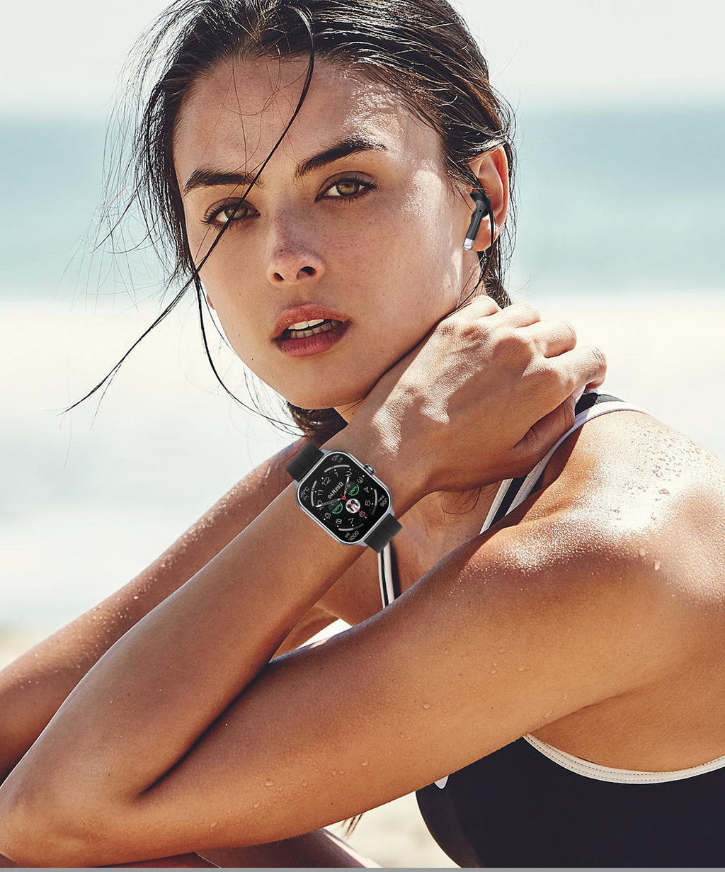 D8 Pro Smart Watch Bluetooth Call True Heart Rate Step Sleep Monitoring Hidden Bluetooth Earphone Sports