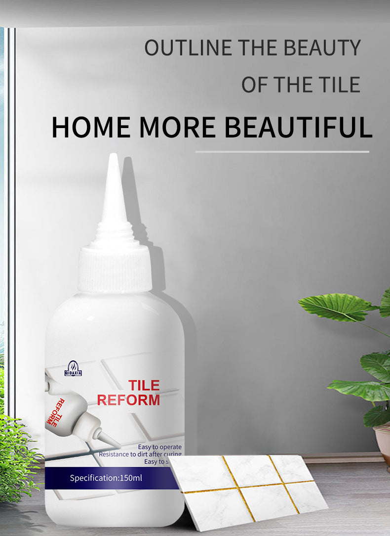 Water-Based Grout Sealant Tile Kitchen Bathroom Waterproof Mildew-Proof Grout Adhesive Sink Toilet Grout Sealant