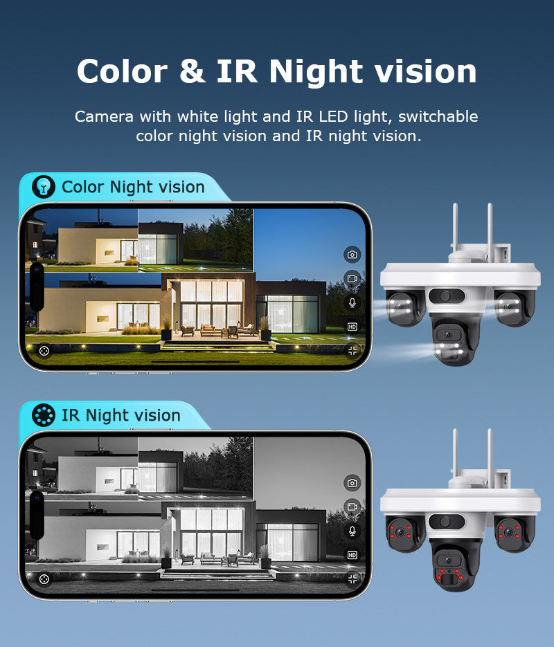 New Product AOV Solar Camera Trinocular Solar Camera9MP High Definition Full Color AOV Camera