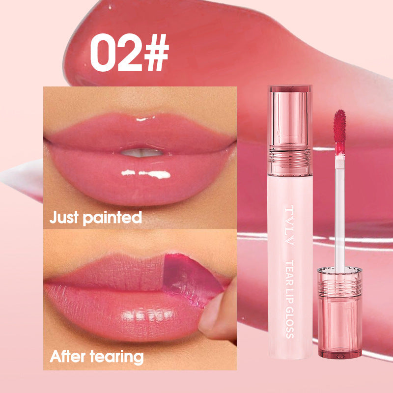Makeup Peel-off Lip Glaze Nude Color Lip Gloss Pen Film-forming Waterproof Long-lasting Non-stick Cup Full Supply