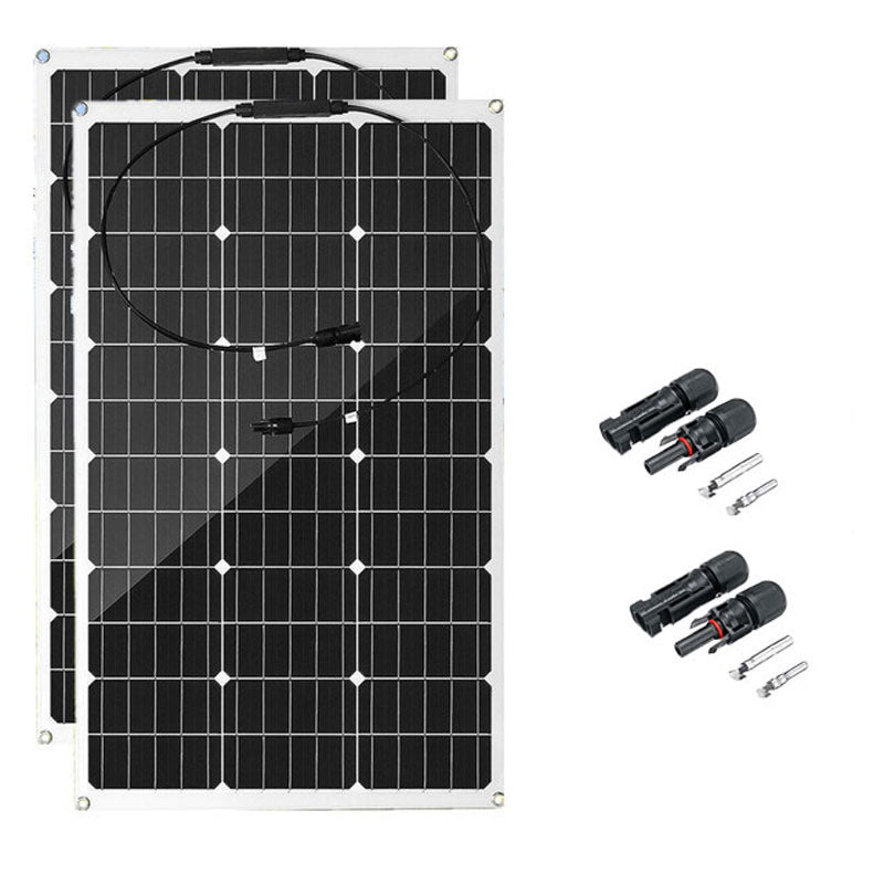 Factory Direct Solar Panel 200W 18V Flexible Emergency Charging Home/Camping Outdoor Photovoltaic Battery Panel